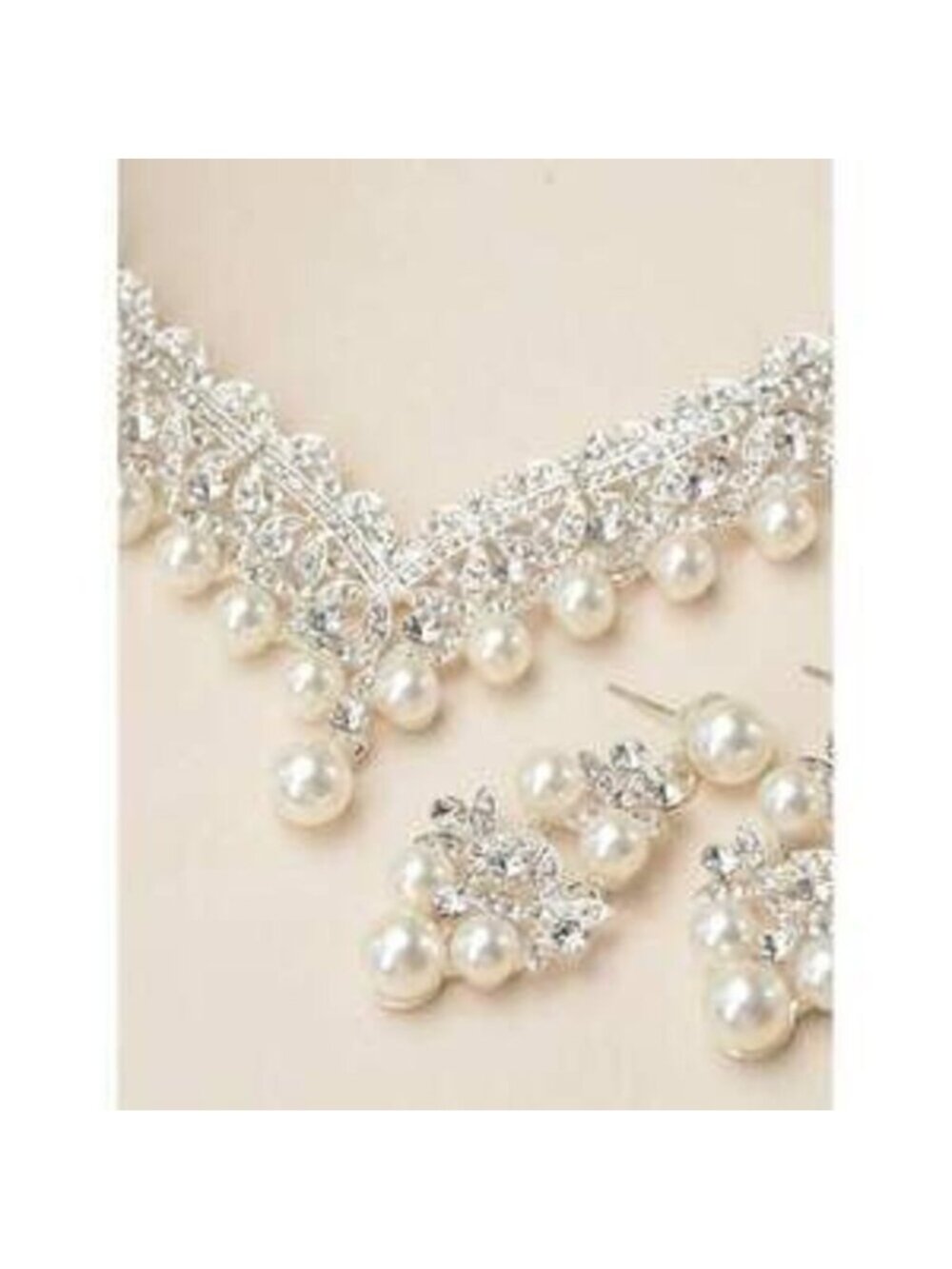Geometric Zinc Alloy Baroque Necklace Earring Suitable Fo Dainty - Picture 4 of 6